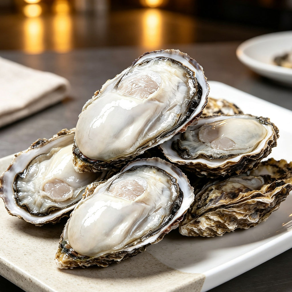 Fresh Oysters with Garlic Chili
