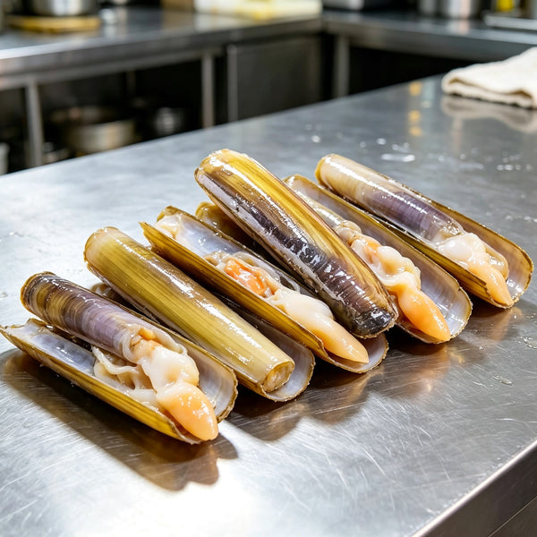Fresh-Frozen Razor Clams in Shell